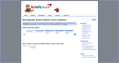 Desktop Screenshot of beaniepedia.com
